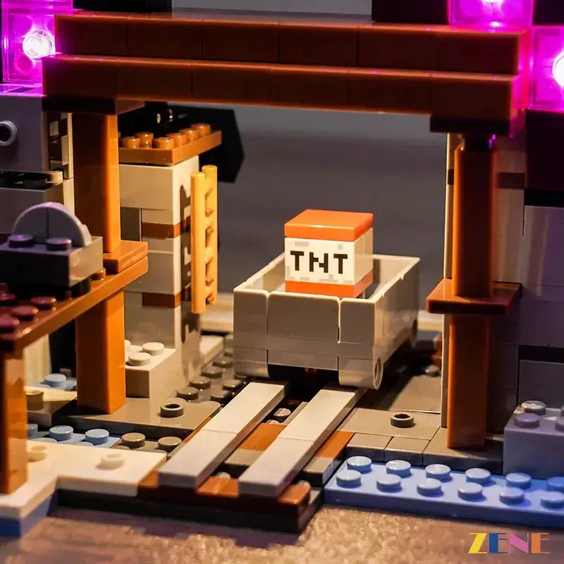 MOC LEGO Minecraft Night Light Kit For The Pickaxe Mine 21277 - ToylandEU