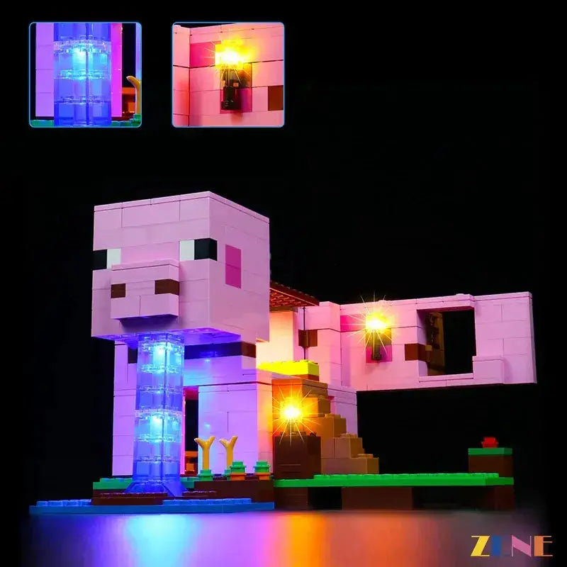 MOC LEGO The Pig House #21170 Light Kit - ToylandEU