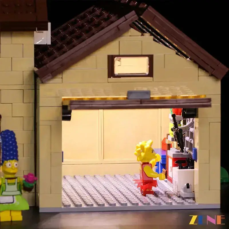 MOC LEGO Simpsons House 71006 Light Kit Illumination With LED Lighting - ToylandEU