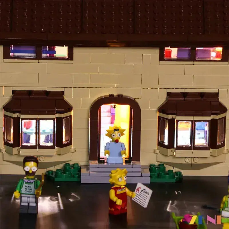 MOC LEGO Simpsons House 71006 Light Kit Illumination With LED Lighting - ToylandEU