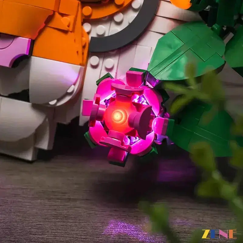 MOC Lego Tiger Light Kit Enhances Details With LED Glow - ToylandEU