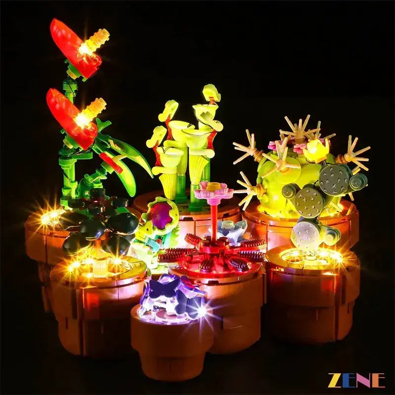 MOC Bright LED Light Kit For LEGO Tiny Plants 10329 Display - ToylandEU