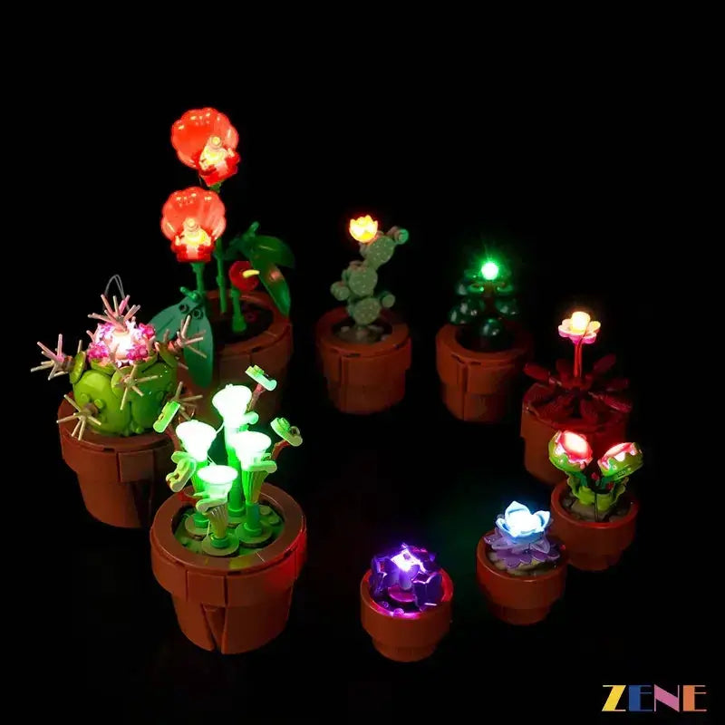 MOC Bright LED Light Kit For LEGO Tiny Plants 10329 Display - ToylandEU