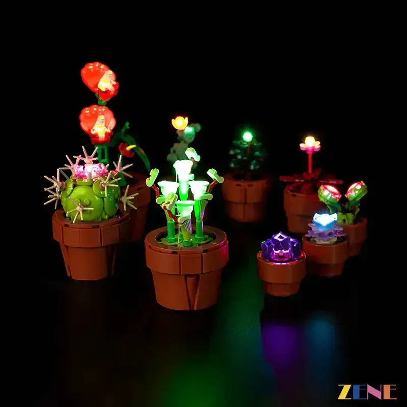 MOC Bright LED Light Kit For LEGO Tiny Plants 10329 Display - ToylandEU