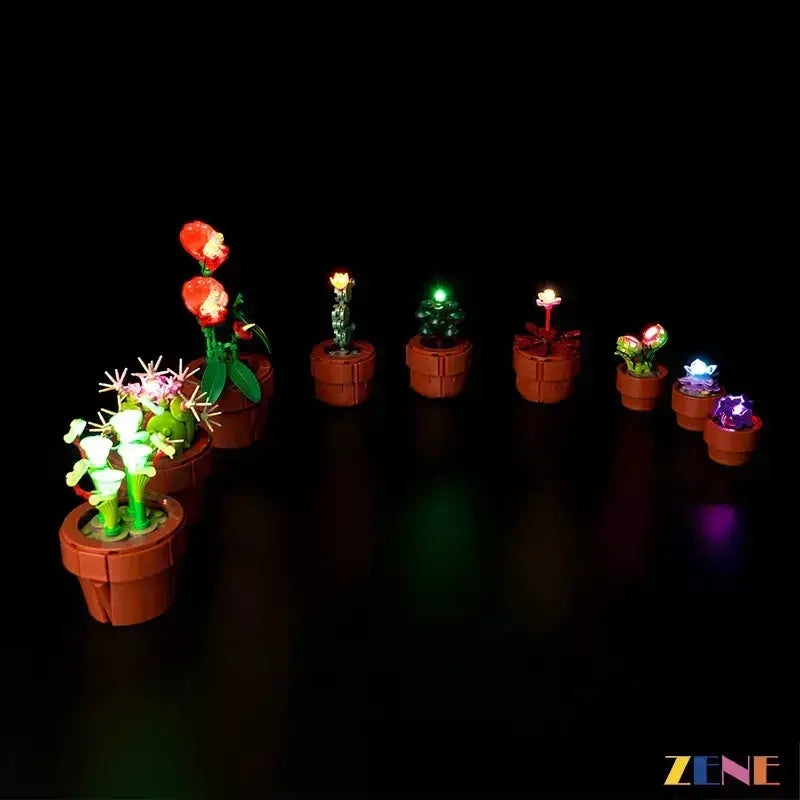 MOC Bright LED Light Kit For LEGO Tiny Plants 10329 Display - ToylandEU