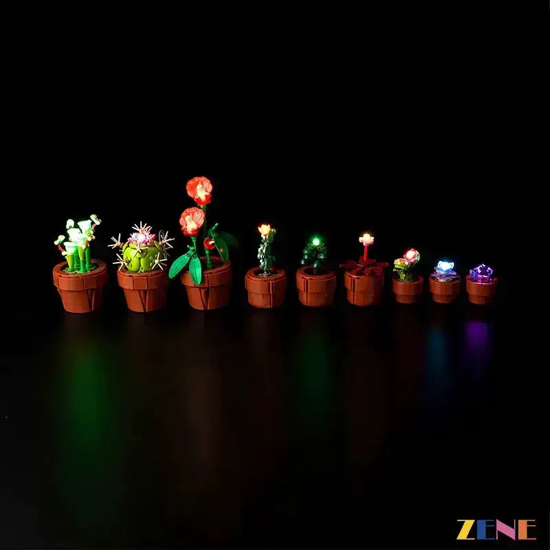MOC Bright LED Light Kit For LEGO Tiny Plants 10329 Display - ToylandEU