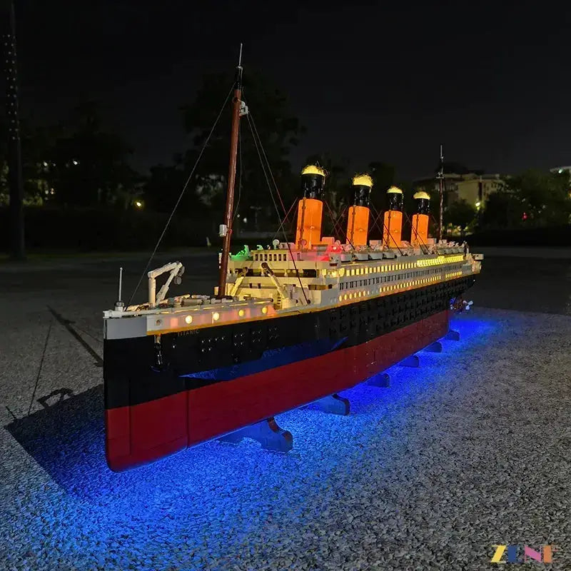 MOC LEGO Titanic LED Light Kit for 10294 Ice Blue Version - ToylandEU