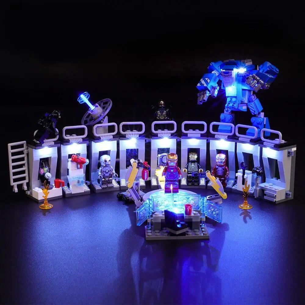 MOC LEGO Tony Stark Armored hall #76125 Light Kit - ToylandEU