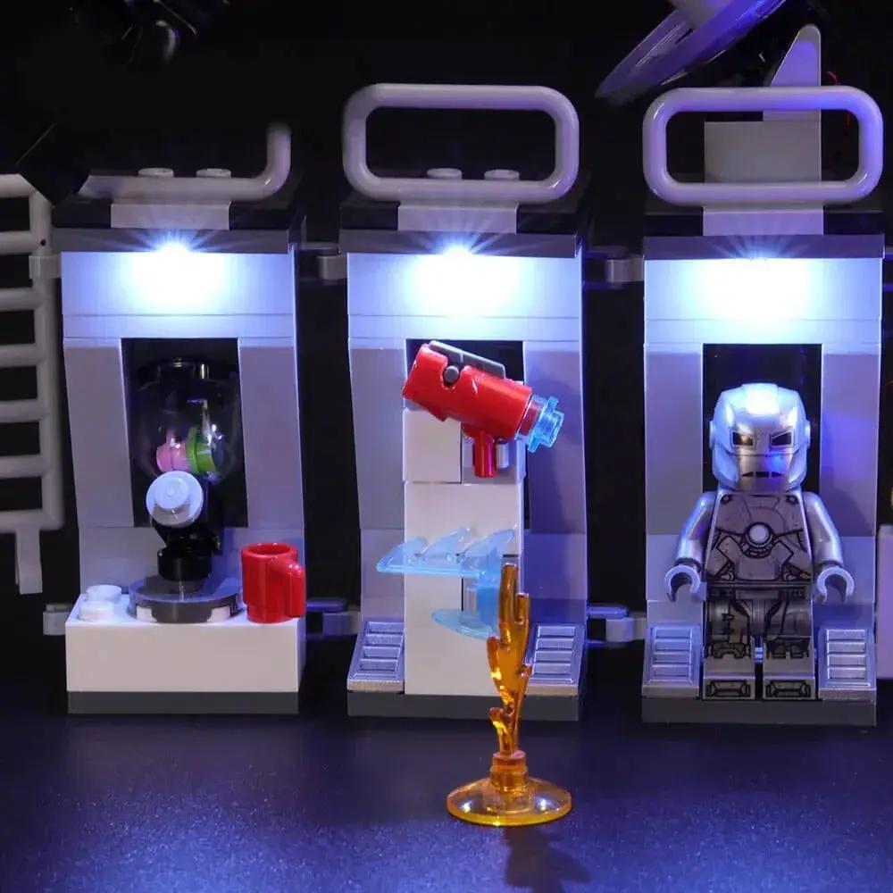 MOC LEGO Tony Stark Armored hall #76125 Light Kit - ToylandEU