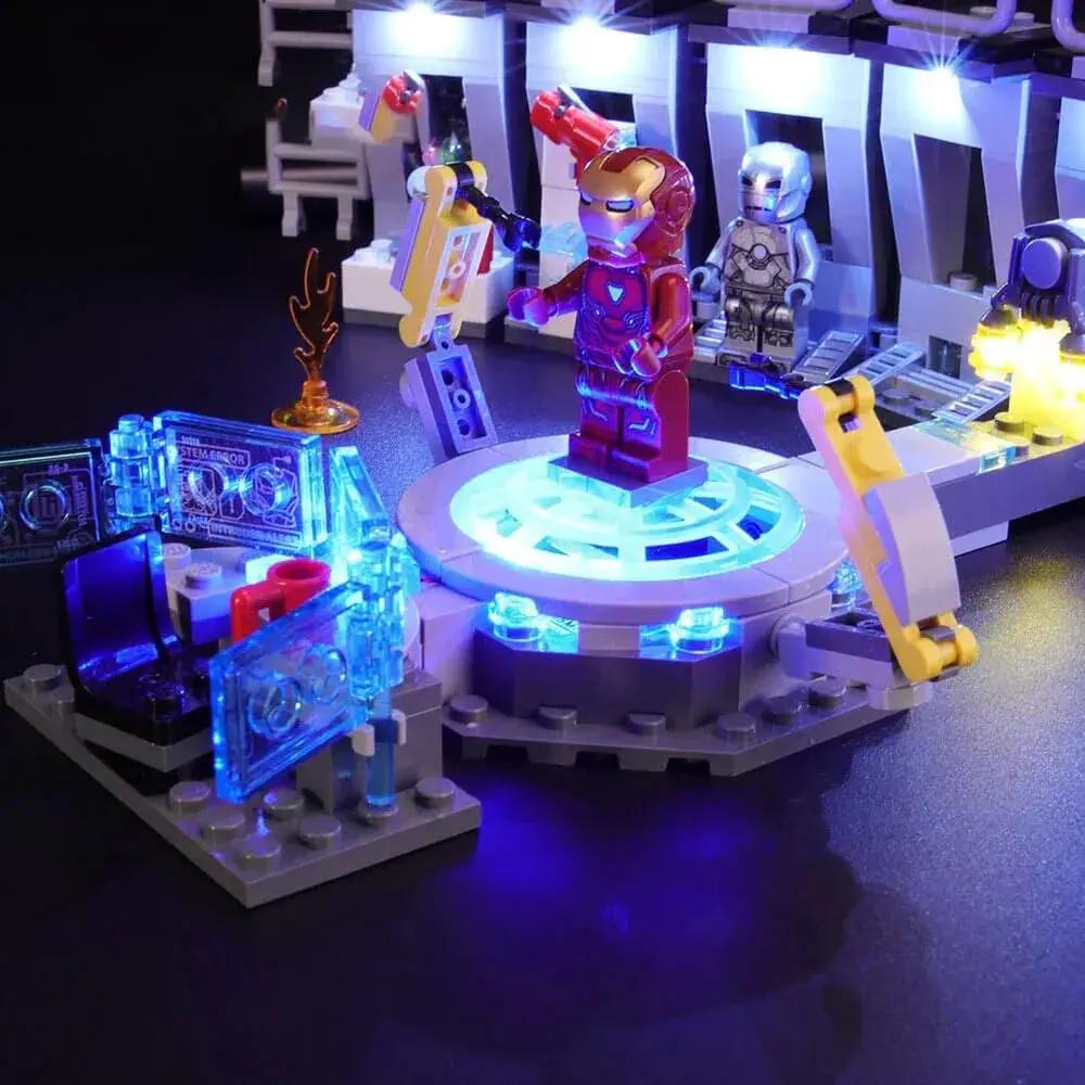 MOC LEGO Tony Stark Armored hall #76125 Light Kit - ToylandEU