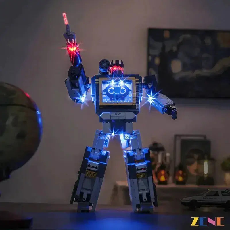 MOC LEGO Transformers Soundwave Light Kit 10358 With Bright Blue LEDs - ToylandEU