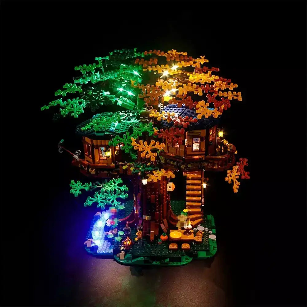 MOC LEGO Tree House Light Kit Upgrade For 21318 Illuminates Rooms - ToylandEU