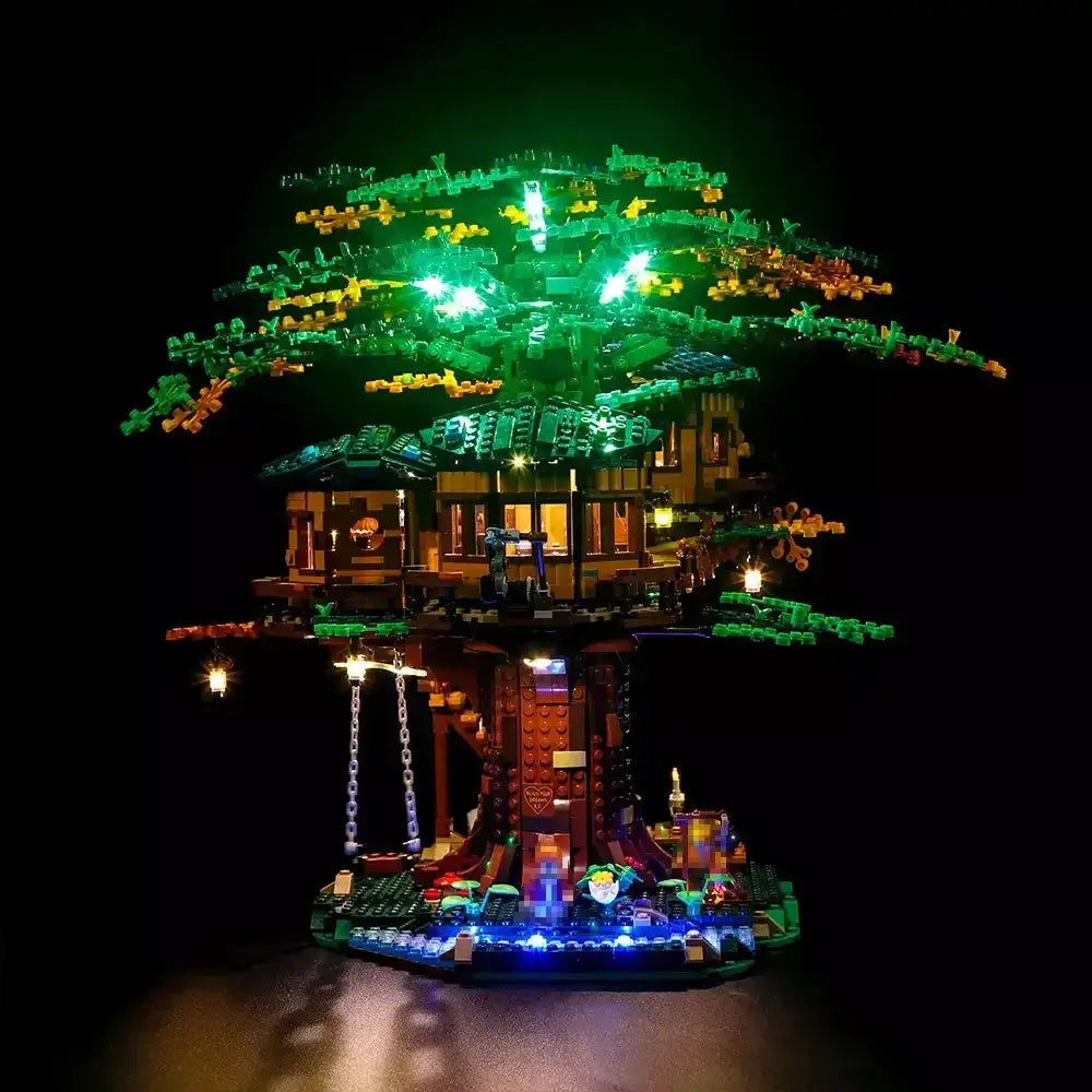 MOC LEGO Tree House Light Kit Upgrade For 21318 Illuminates Rooms - ToylandEU