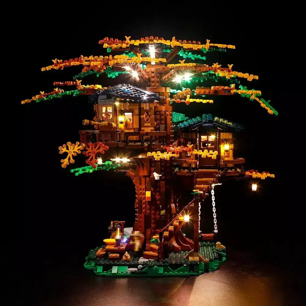 MOC LEGO Tree House Light Kit Upgrade For 21318 Illuminates Rooms - ToylandEU