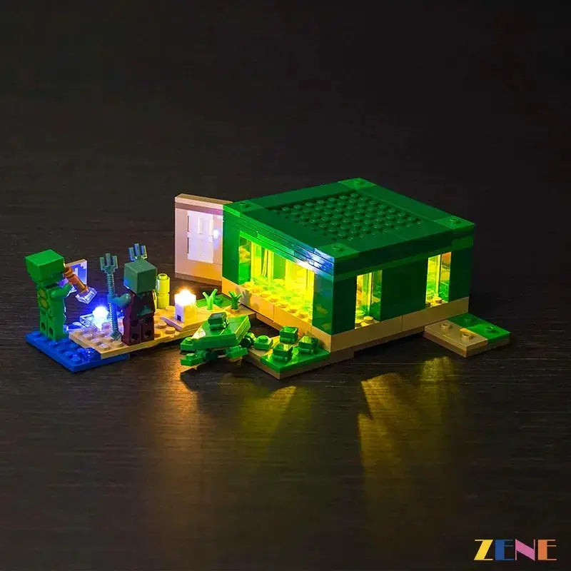 MOC LEGO Turtle Beach House Premium LED Light Kit for 21254 - ToylandEU