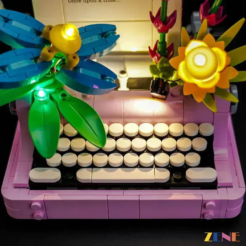 MOC Lego Typewriter Light Kit With Flowers 31169 Easy Install - ToylandEU