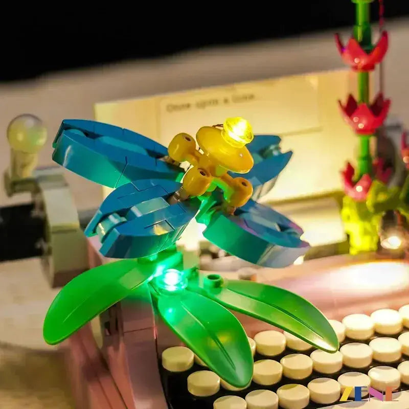 MOC Lego Typewriter Light Kit With Flowers 31169 Easy Install - ToylandEU