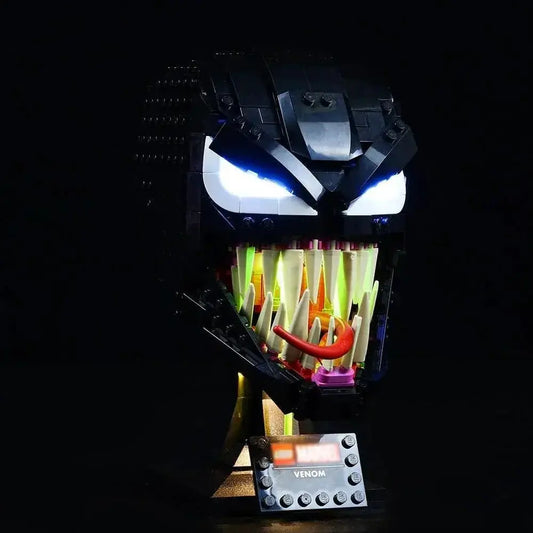MOC LEGO Venom Mask Light Kit 76187 Illuminates Display - ToylandEU