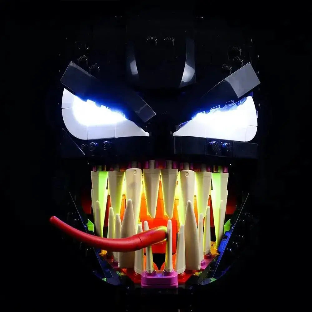 MOC LEGO Venom Mask Light Kit 76187 Illuminates Display - ToylandEU