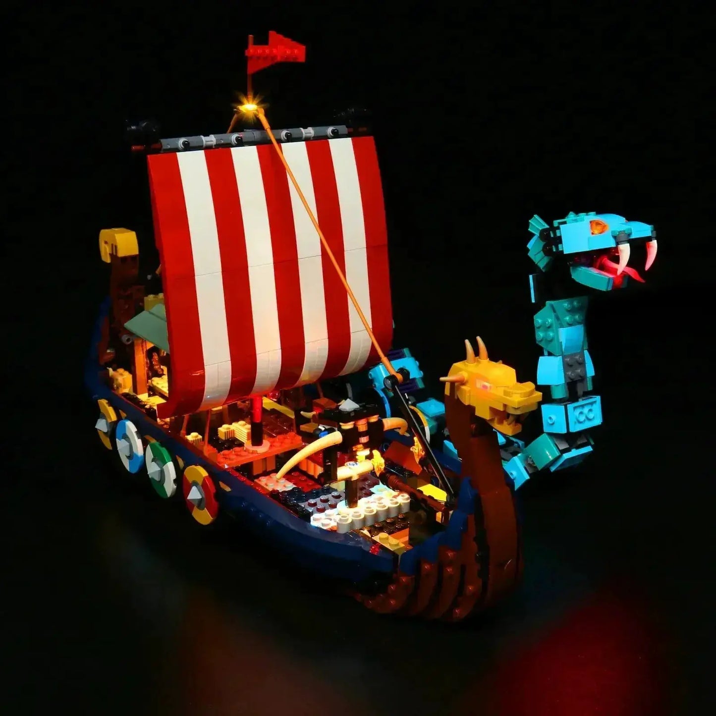 MOC LEGO Viking Ship Light Kit With Premium LED Illumination - ToylandEU