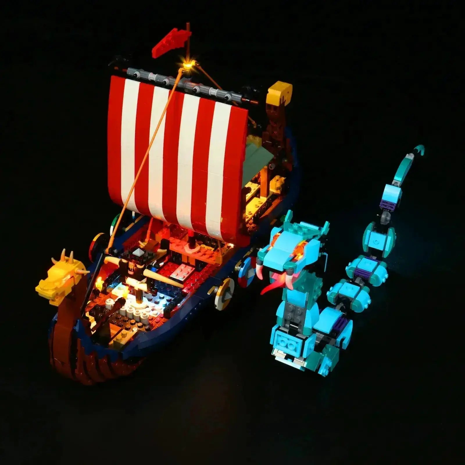 MOC LEGO Viking Ship Light Kit With Premium LED Illumination - ToylandEU