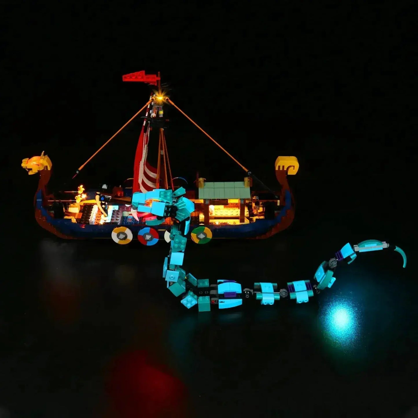 MOC LEGO Viking Ship Light Kit With Premium LED Illumination - ToylandEU