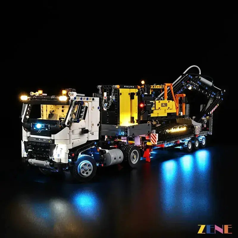 MOC LEGO Light Kit Adds Night Lighting for Volvo FMX Truck - ToylandEU
