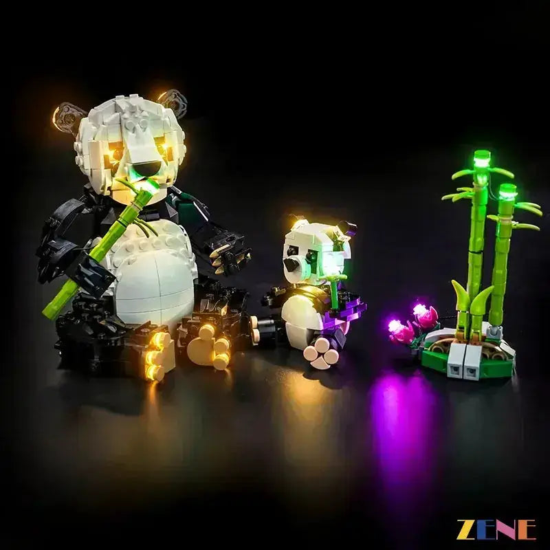 MOC LEGO Light Kit for Panda Family 31165 Brighten Daytime Displays - ToylandEU
