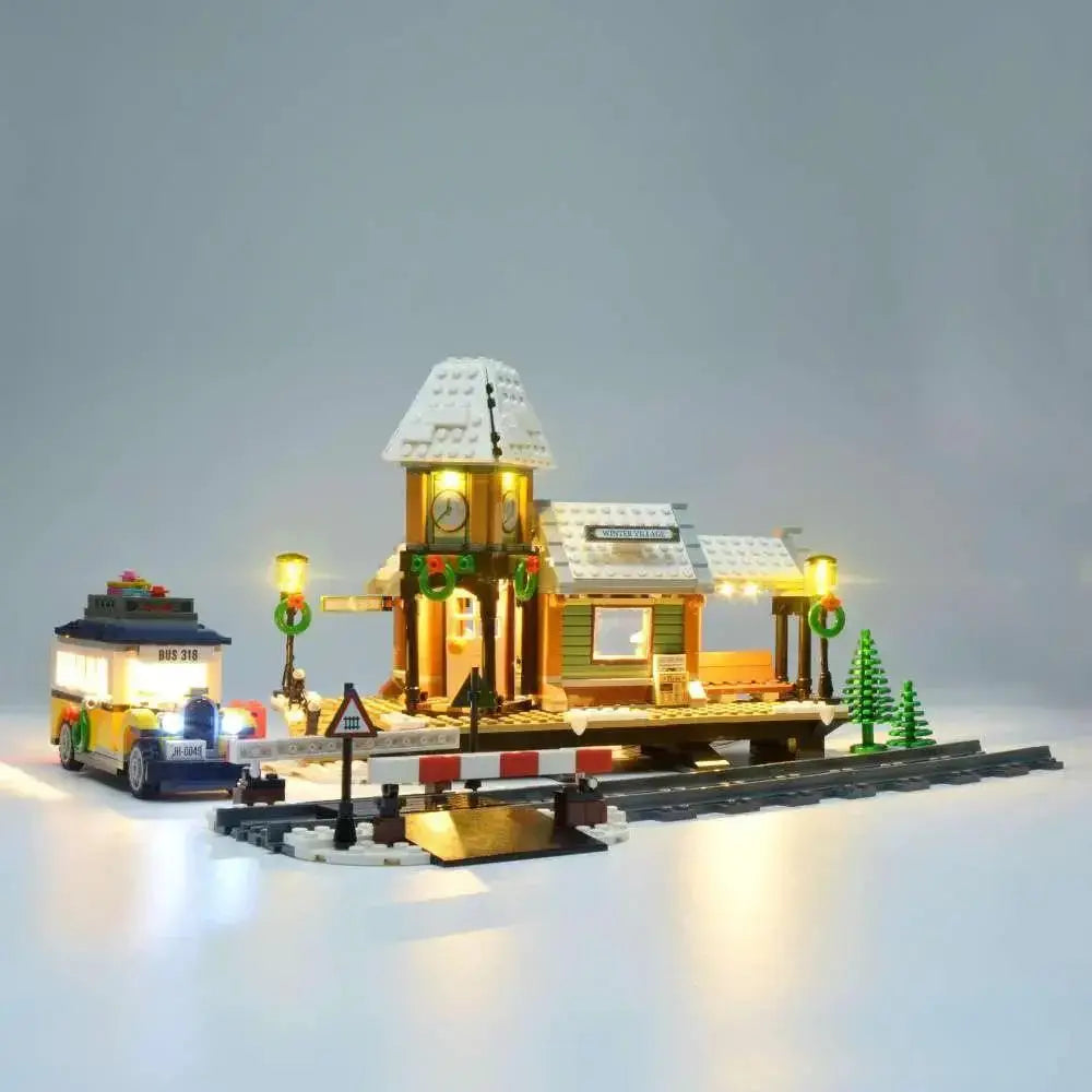 MOC Easy Install LEGO Light Kit For Winter Village Station - ToylandEU