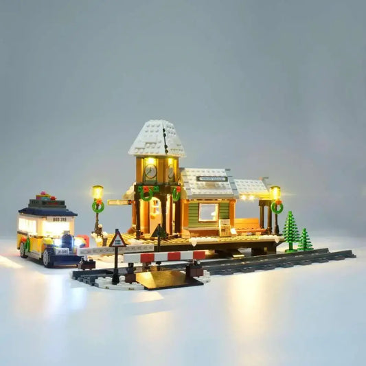 MOC Easy Install LEGO Light Kit For Winter Village Station - ToylandEU