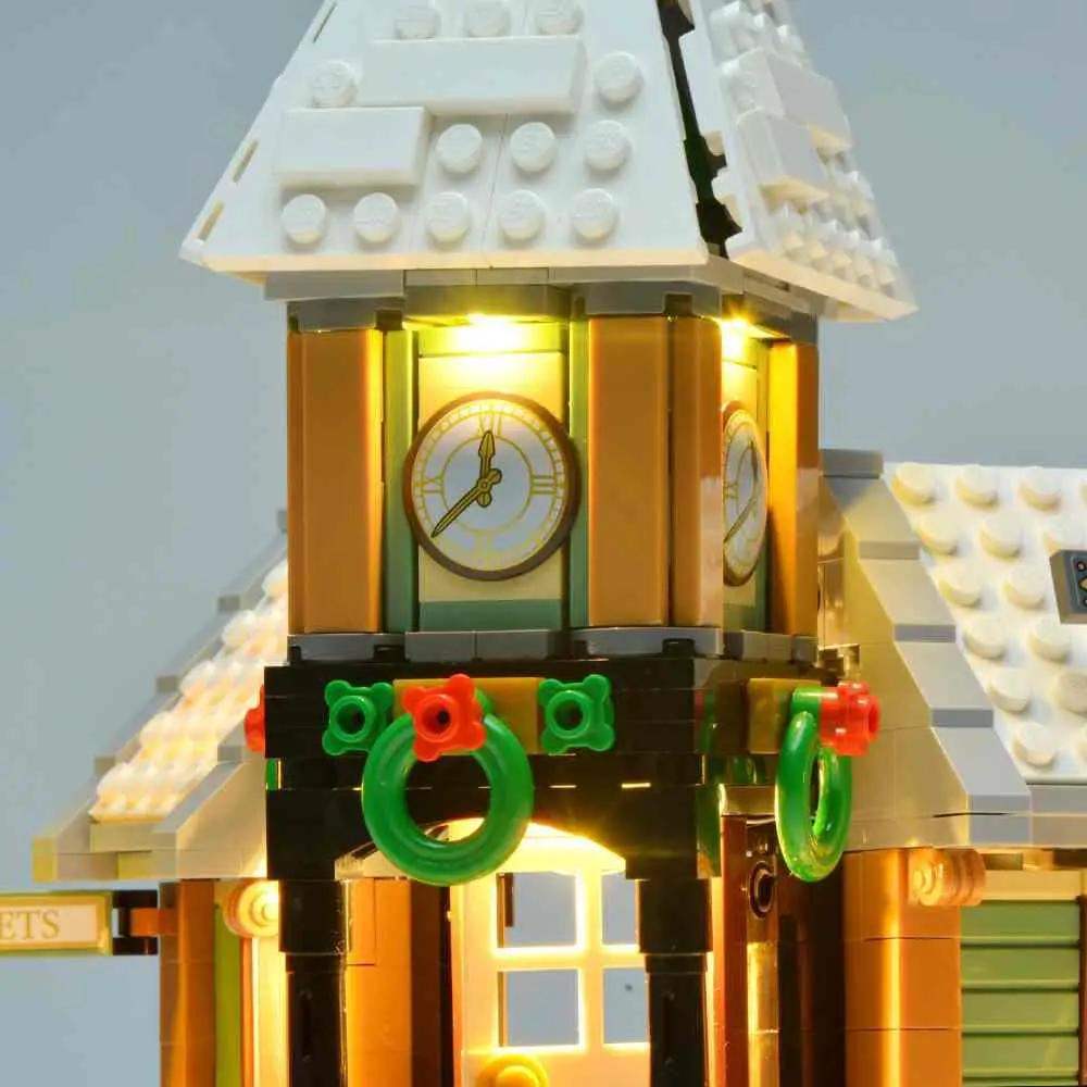 MOC Easy Install LEGO Light Kit For Winter Village Station - ToylandEU