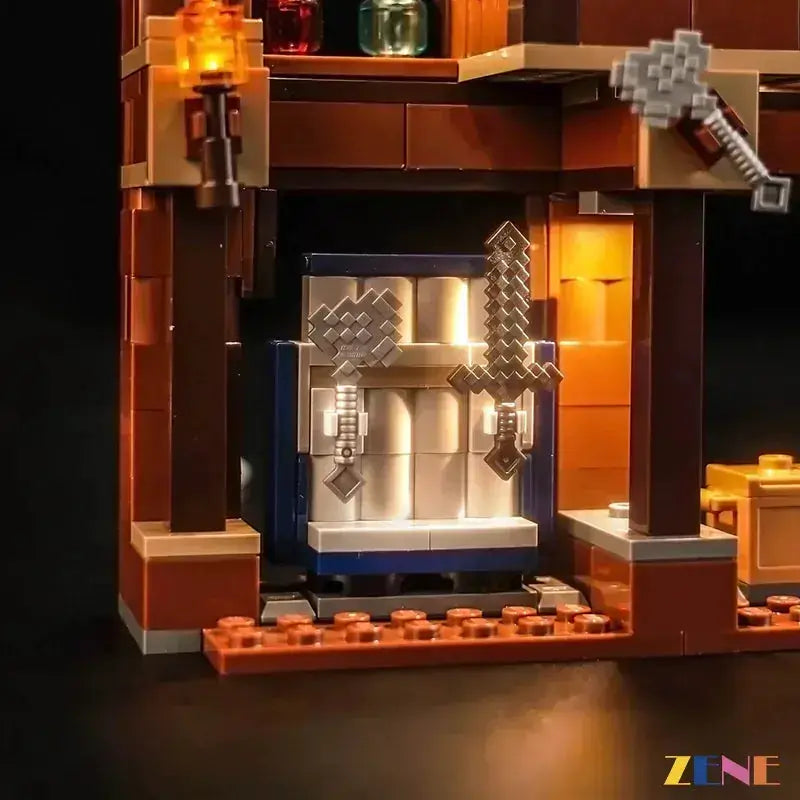 MOC LEGO Light Kit For Woodland Mansion Fighting Ring Brightens Display - ToylandEU