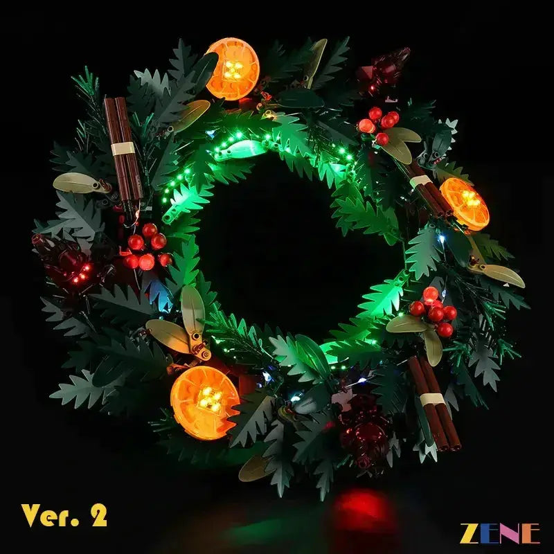 MOC Lego Wreath Light Kit For 10340 Christmas Builds Easy Install - ToylandEU