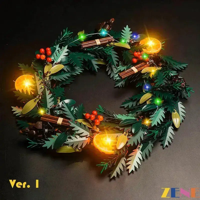 MOC Lego Wreath Light Kit For 10340 Christmas Builds Easy Install - ToylandEU