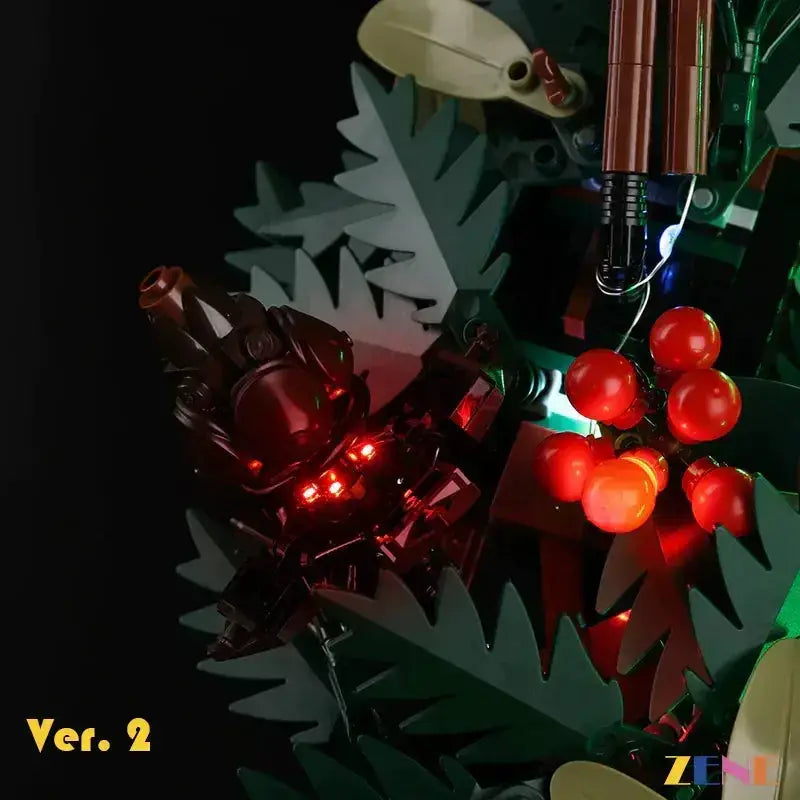 MOC Lego Wreath Light Kit For 10340 Christmas Builds Easy Install - ToylandEU