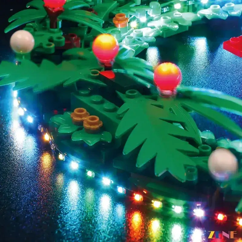 MOC LEGO Wreath Light Kit 2-In-1 Easy Install For Minimal Disassembly - ToylandEU