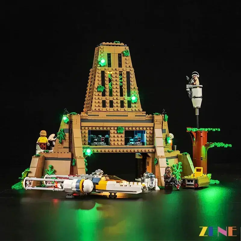 MOC Premium LED Lighting Kit For LEGO Yavin 4 Rebel Base - ToylandEU