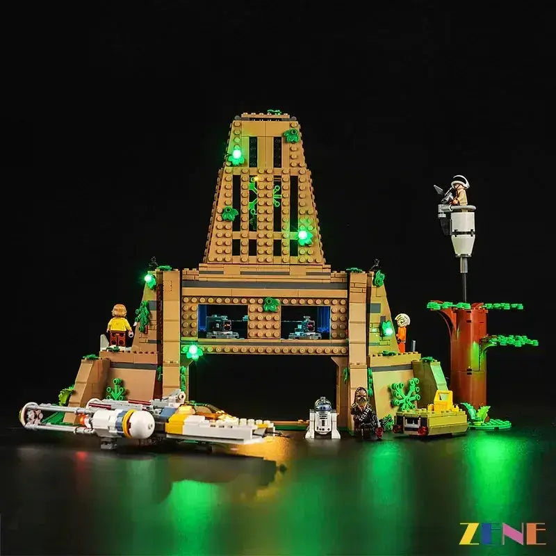 MOC Premium LED Lighting Kit For LEGO Yavin 4 Rebel Base - ToylandEU