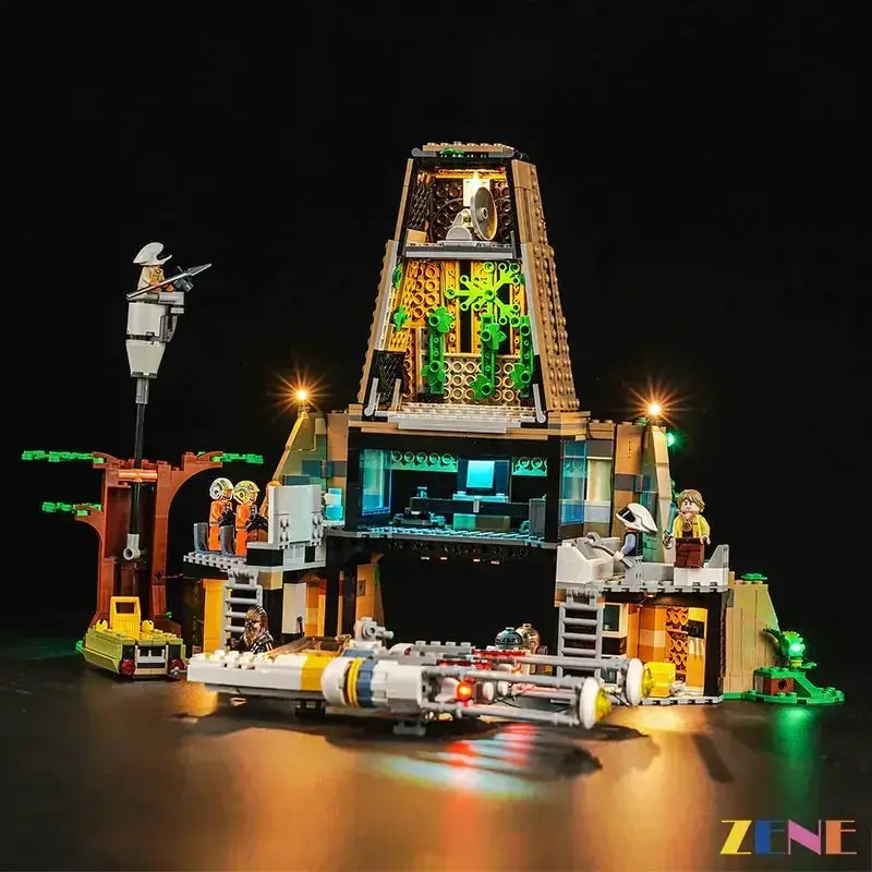 MOC Premium LED Lighting Kit For LEGO Yavin 4 Rebel Base - ToylandEU