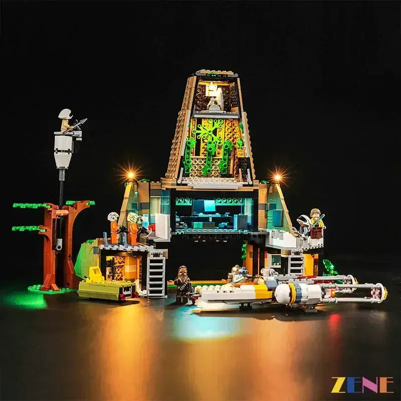 MOC Premium LED Lighting Kit For LEGO Yavin 4 Rebel Base - ToylandEU
