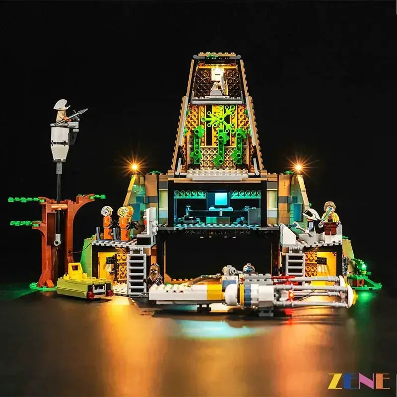 MOC Premium LED Lighting Kit For LEGO Yavin 4 Rebel Base - ToylandEU