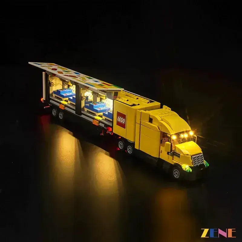 MOC LEGO Light Kit for Yellow Delivery Truck 60440 Illuminated - ToylandEU