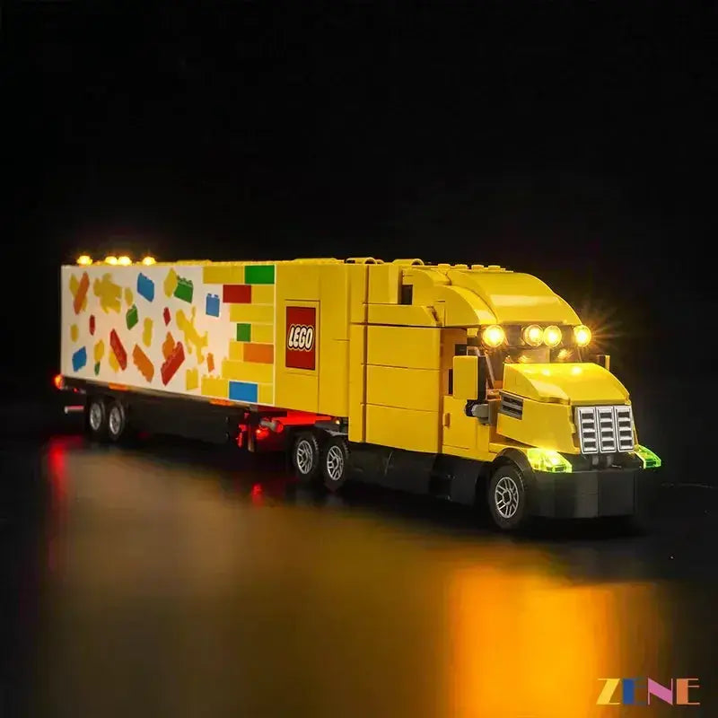 MOC LEGO Light Kit for Yellow Delivery Truck 60440 Illuminated - ToylandEU