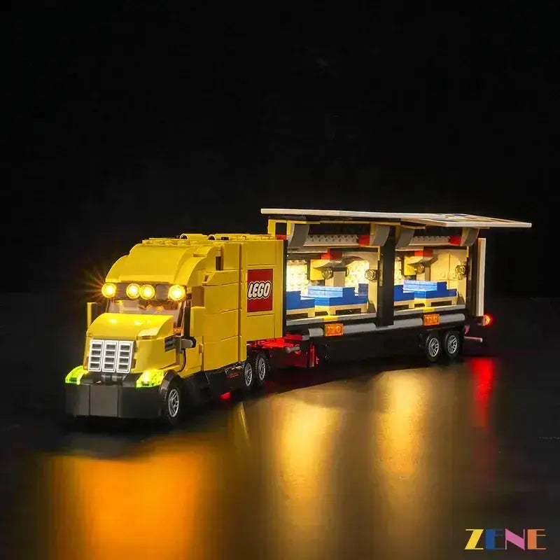 MOC LEGO Light Kit for Yellow Delivery Truck 60440 Illuminated - ToylandEU
