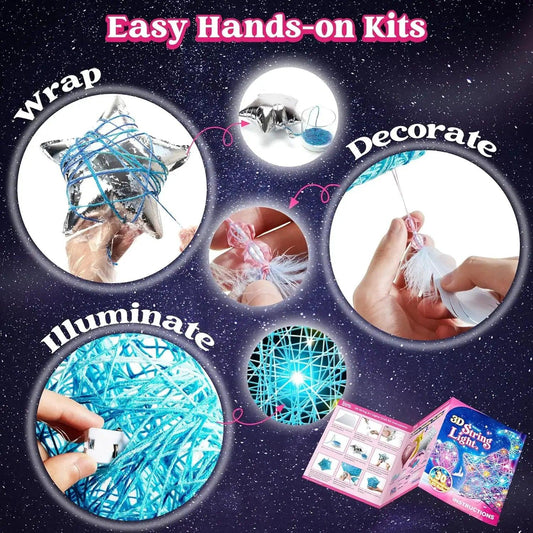  Light Up 3D String Art Kit Multicolor LED Bulbs Joyfy -  ToylandEU™