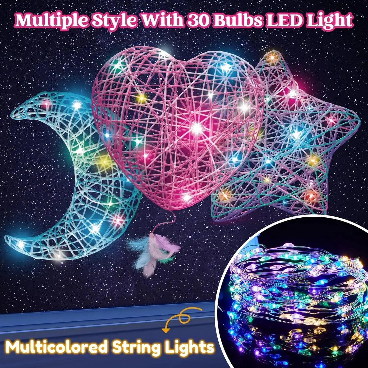  Light Up 3D String Art Kit Multicolor LED Bulbs Joyfy -  ToylandEU™