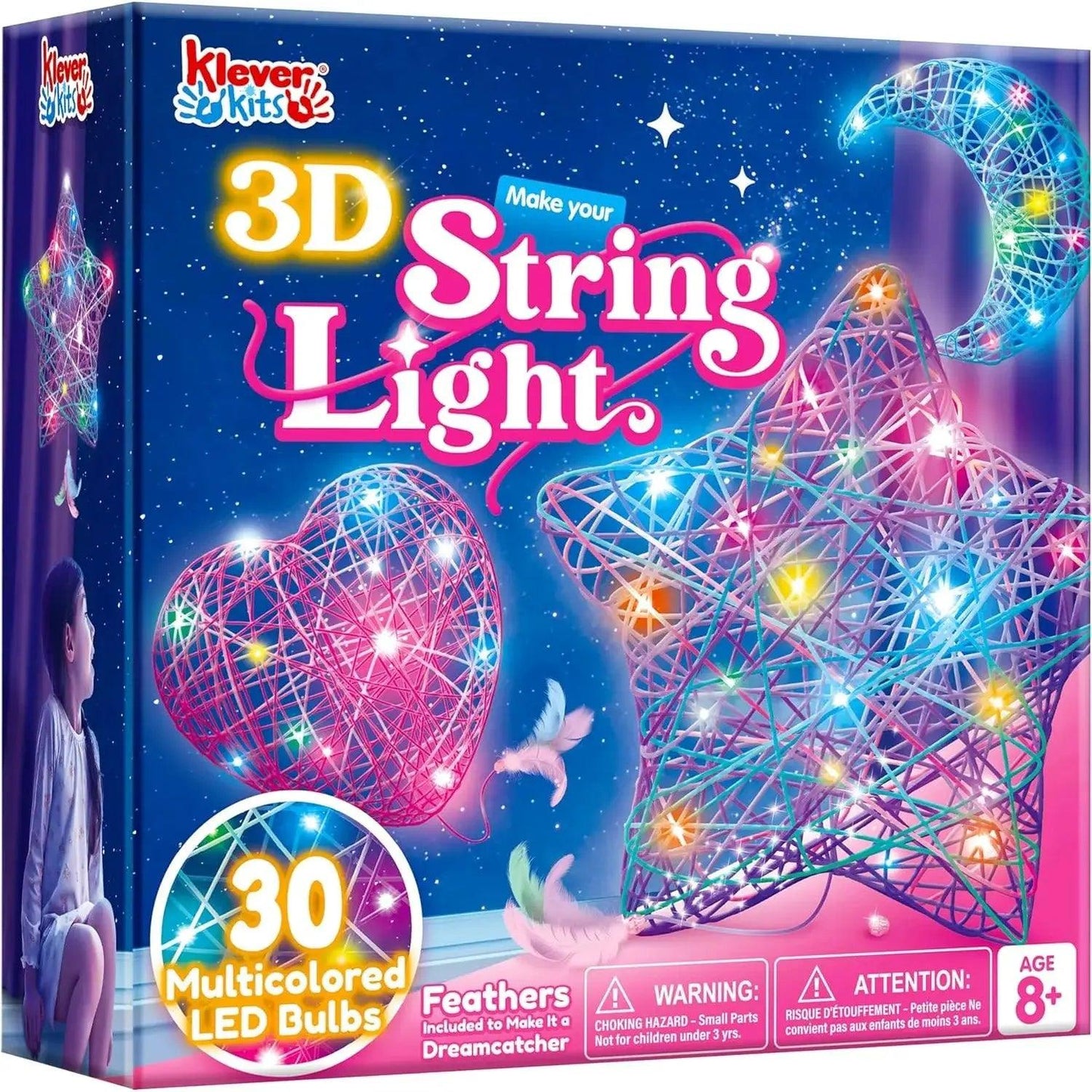  Light Up 3D String Art Kit Multicolor LED Bulbs Joyfy -  ToylandEU™