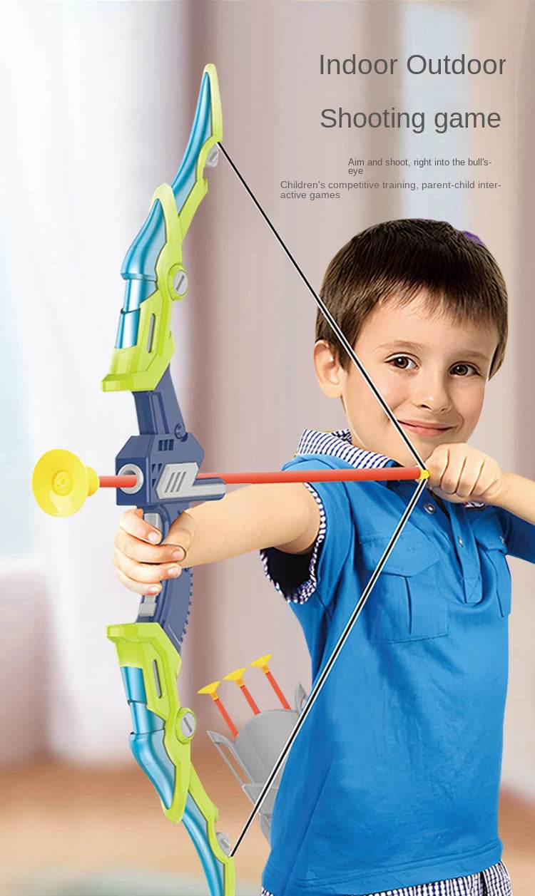Light Up Archery Toy Kids Bow and Arrow Set Indoor Games - ToylandEU