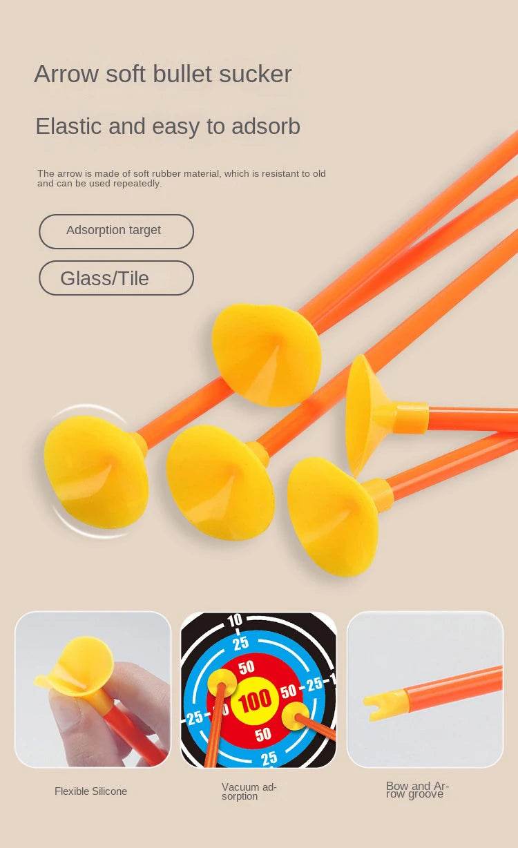 Light Up Archery Toy Kids Bow and Arrow Set Indoor Games - ToylandEU