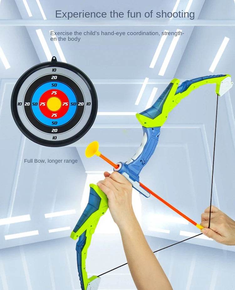 Light Up Archery Toy Kids Bow and Arrow Set Indoor Games - ToylandEU